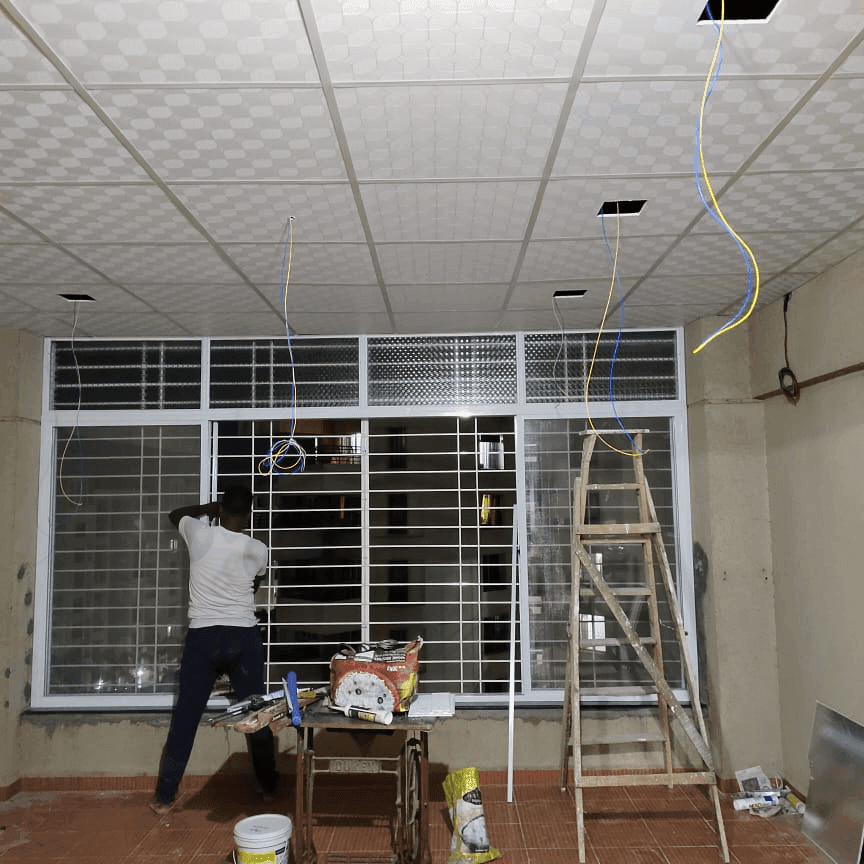 Custom aluminium sliding door installation in Baner, Pune by Satyam Enterprise