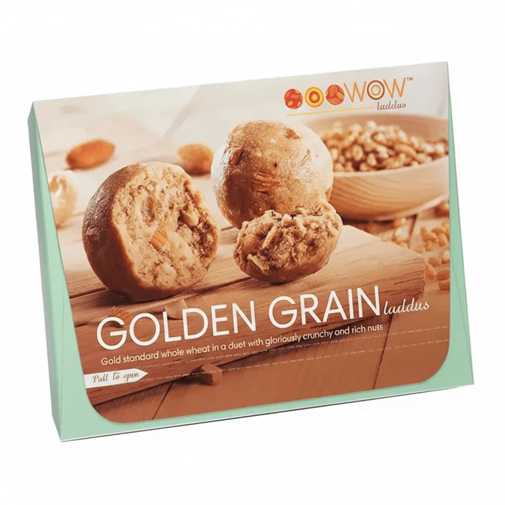 Golden Grain (12 pieces) Laddus box